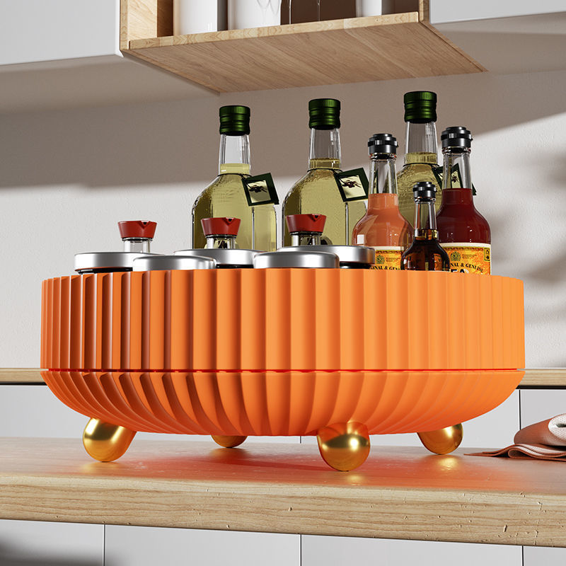 Plastic Cosmetics Rotating Storage Box